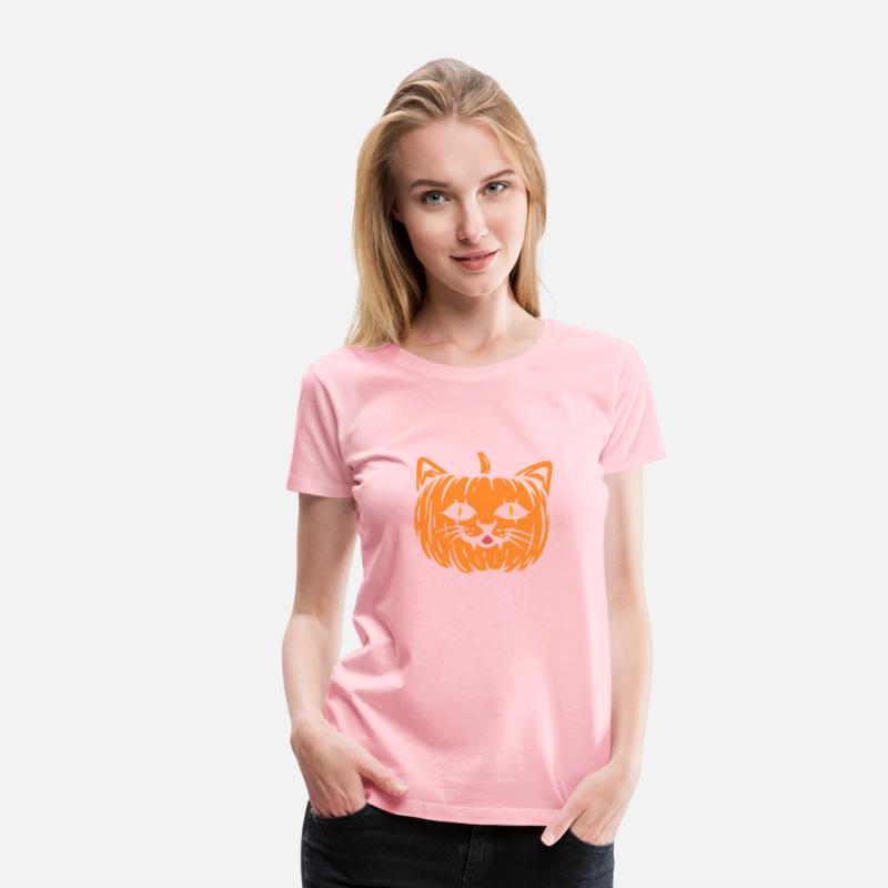 Scary Cat Pumpkin Halloween