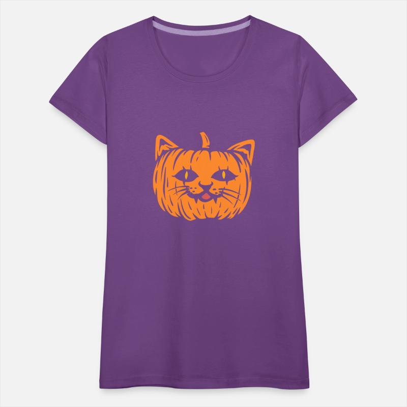Scary Cat Pumpkin Halloween