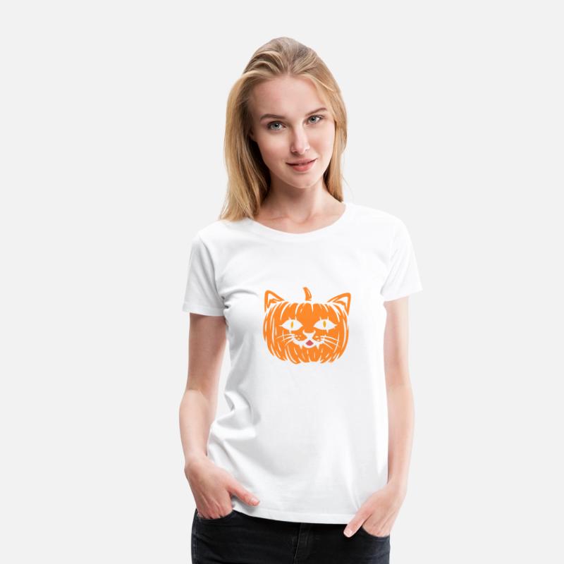 Scary Cat Pumpkin Halloween