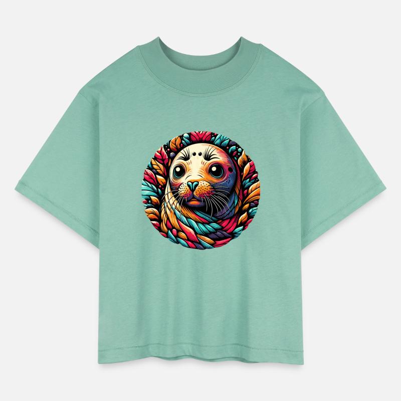 Seal Graphics Tee Stylish Marine Animal Lovers