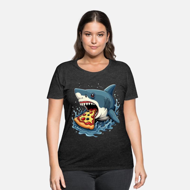 Shark Eating Pizza Funny Pizza Lover Men Women