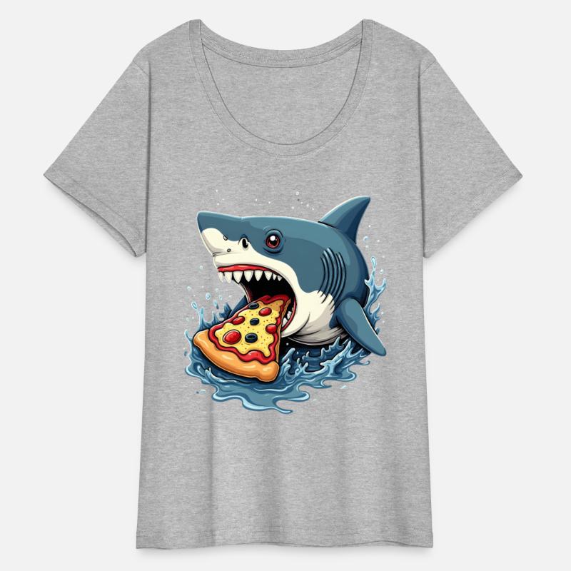 Shark Eating Pizza Funny Pizza Lover Men Women