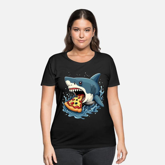 Shark Eating Pizza Funny Pizza Lover Men Women