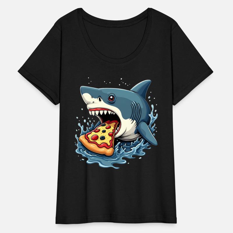 Shark Eating Pizza Funny Pizza Lover Men Women