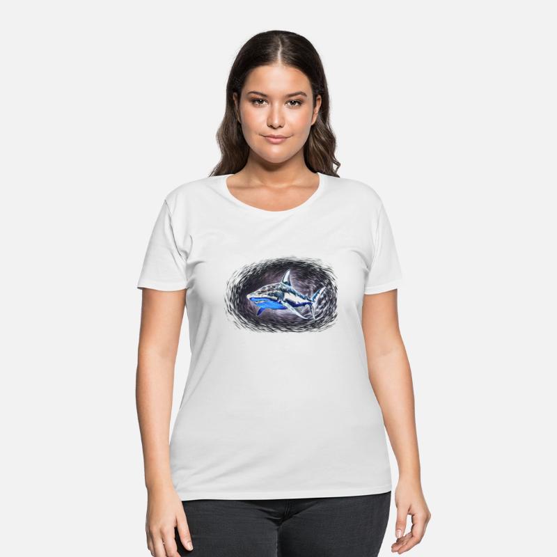 Shark silhouette ocean predator