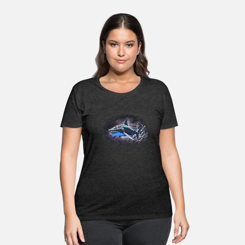 Shark silhouette ocean predator