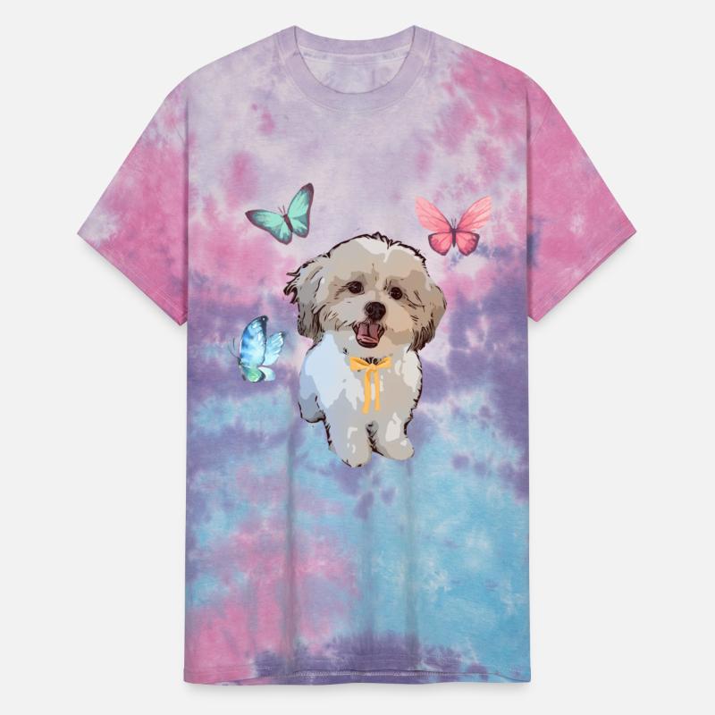 Shih Tzu and Butterflies Long Sleeve T Shirt