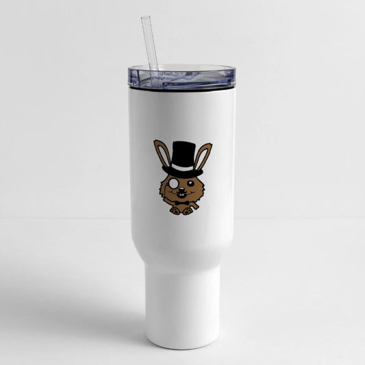 Sir Rabbit Monocle Glasses Beard Top Hat Mr. Rich