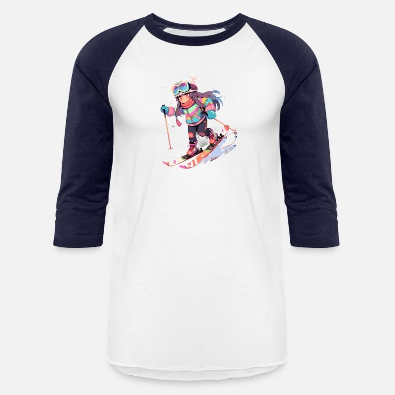 Skiing Ski Snow Skier Chibi Girl Kids