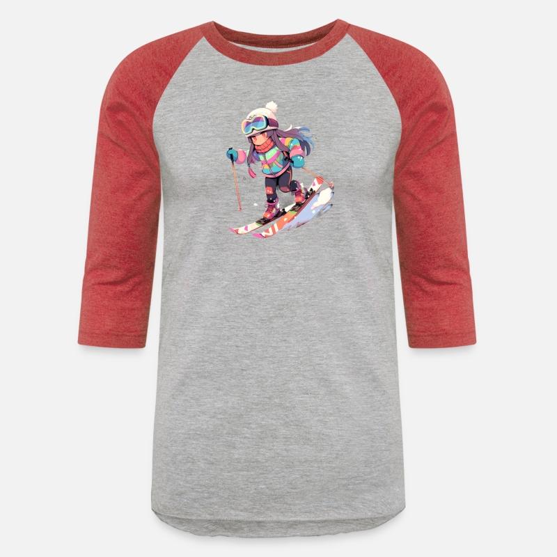 Skiing Ski Snow Skier Chibi Girl Kids