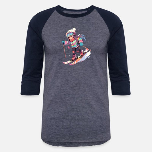 Skiing Ski Snow Skier Chibi Girl Kids