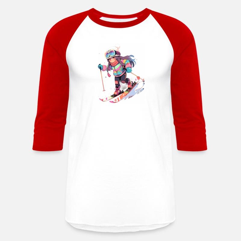 Skiing Ski Snow Skier Chibi Girl Kids