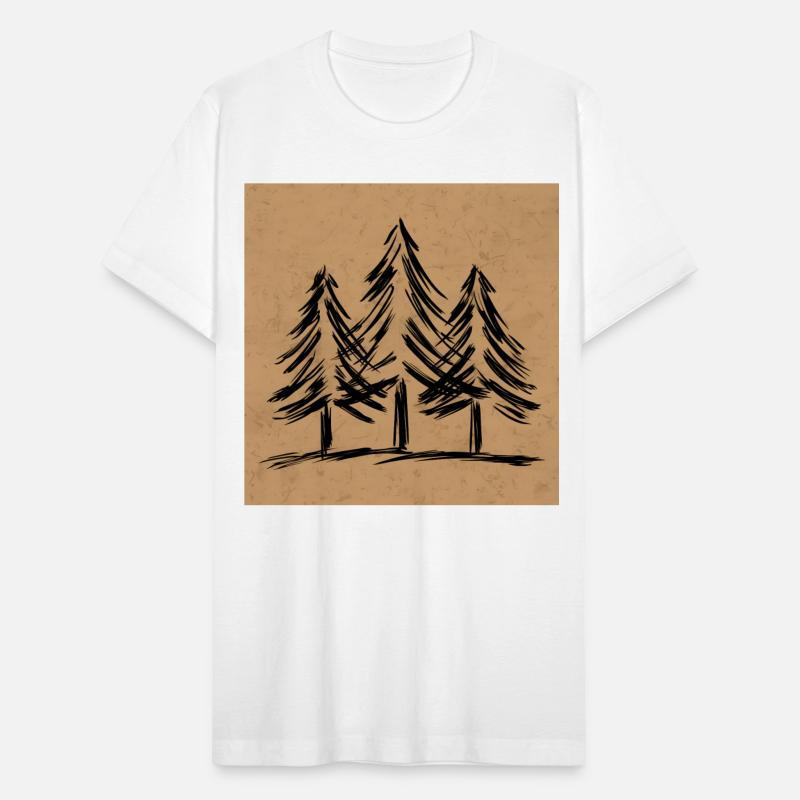 Skinny pine trees Pine forest gift for nature hike