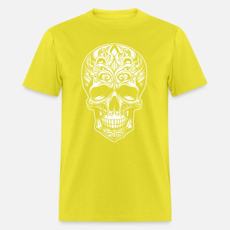 Skull Dia de los Muertos Halloween Tattoo Rose