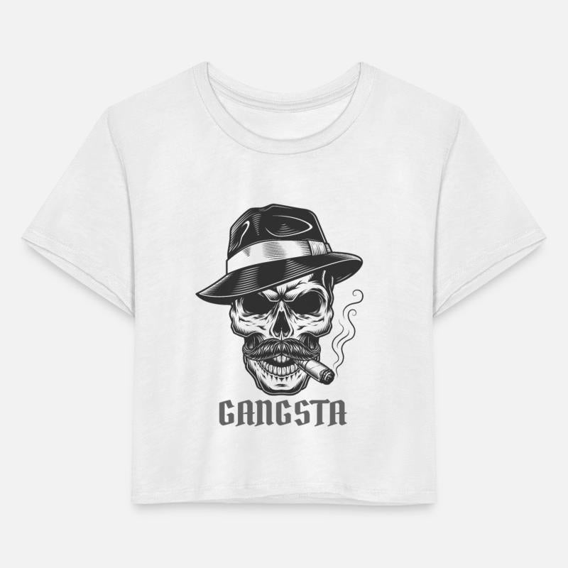 skull smoking like a gangster t-shirt for anyone