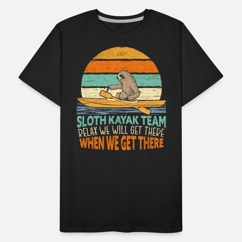 Sloth Kayak Team Kayaking Kayaker Boat Paddling