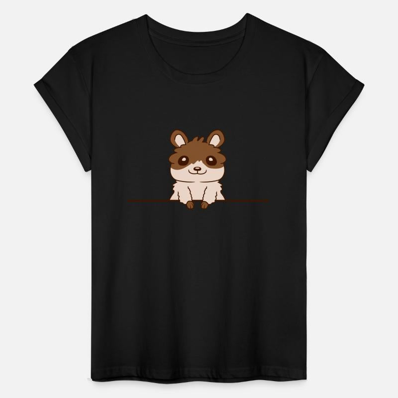 Small hamster behind wall