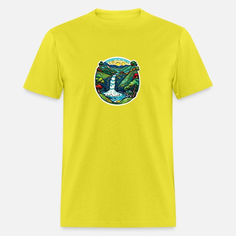 Smoky Mountain Waterfall, Van Gogh Inspired