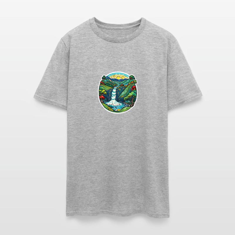 Smoky Mountain Waterfall, Van Gogh Inspired