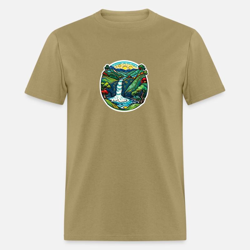 Smoky Mountain Waterfall, Van Gogh Inspired