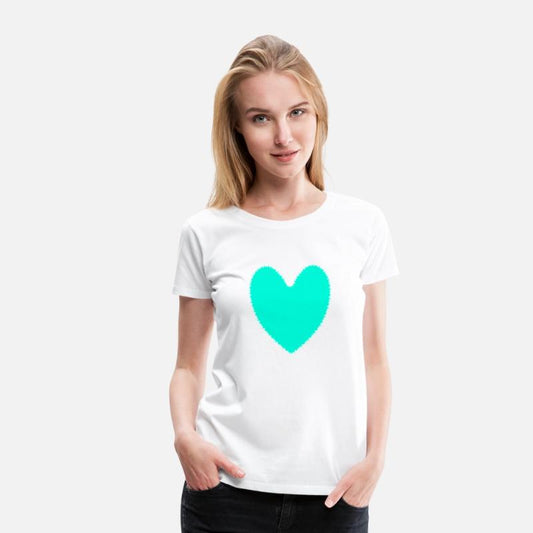 Soft Green Heart Shape Isolated