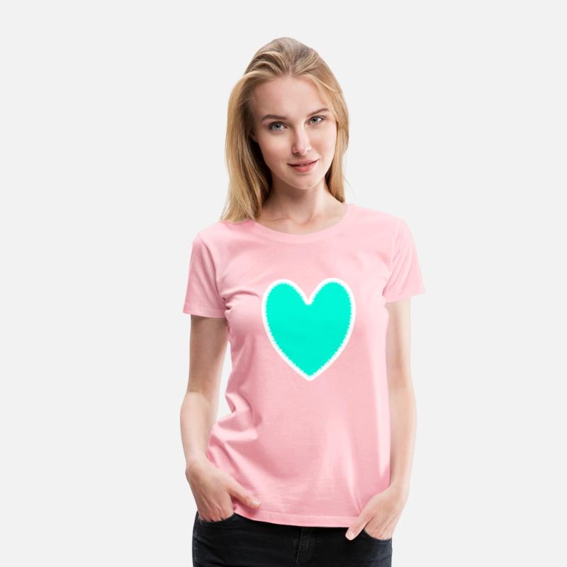 Soft Green Heart Shape Isolated