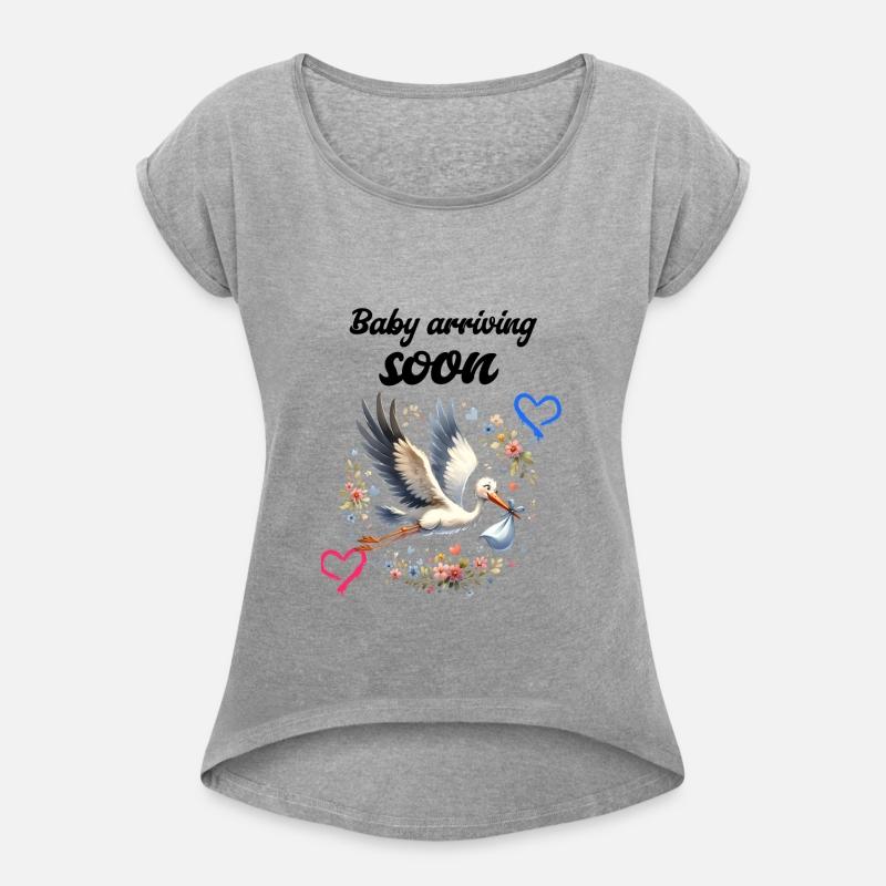 Soon I'll Be A Mother, With Stork, Baby Is Coming