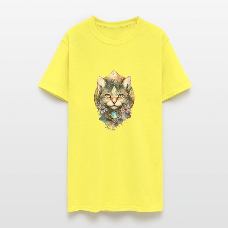 Spiritual yoga cats mandala watercolor cat animal