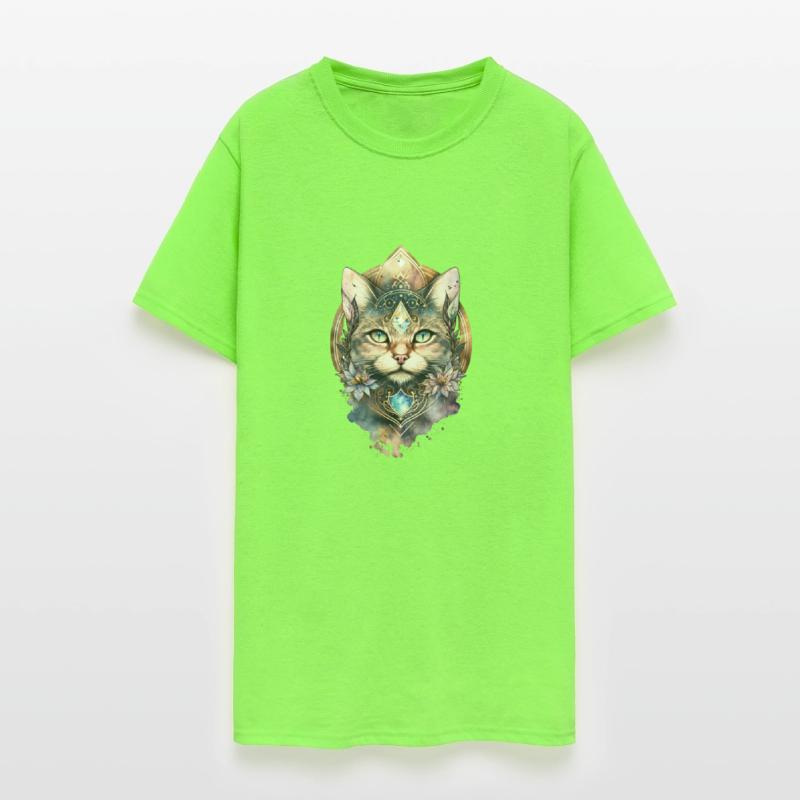 Spiritual yoga cats mandala watercolor cat animal