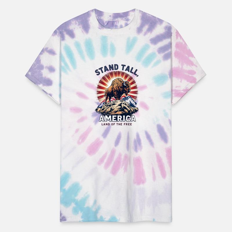 Stand Tall America Land Of The Free Buffalo