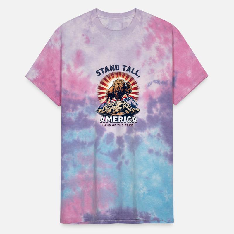 Stand Tall America Land Of The Free Buffalo