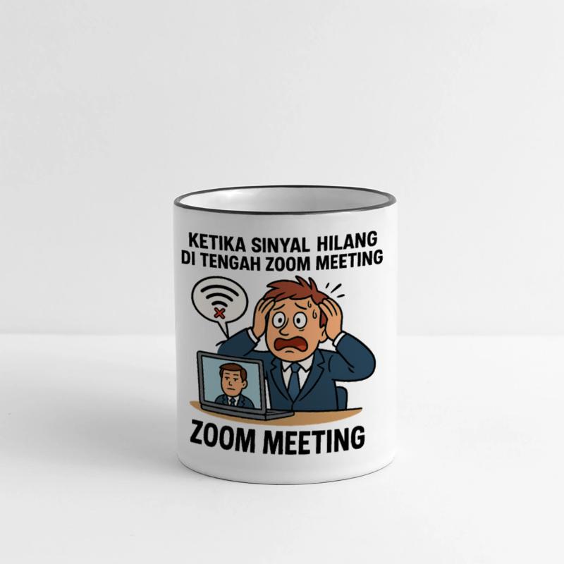 Stressful Video Conference Illustration