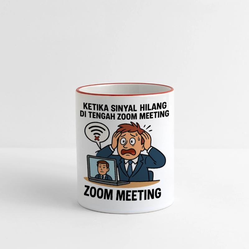 Stressful Video Conference Illustration