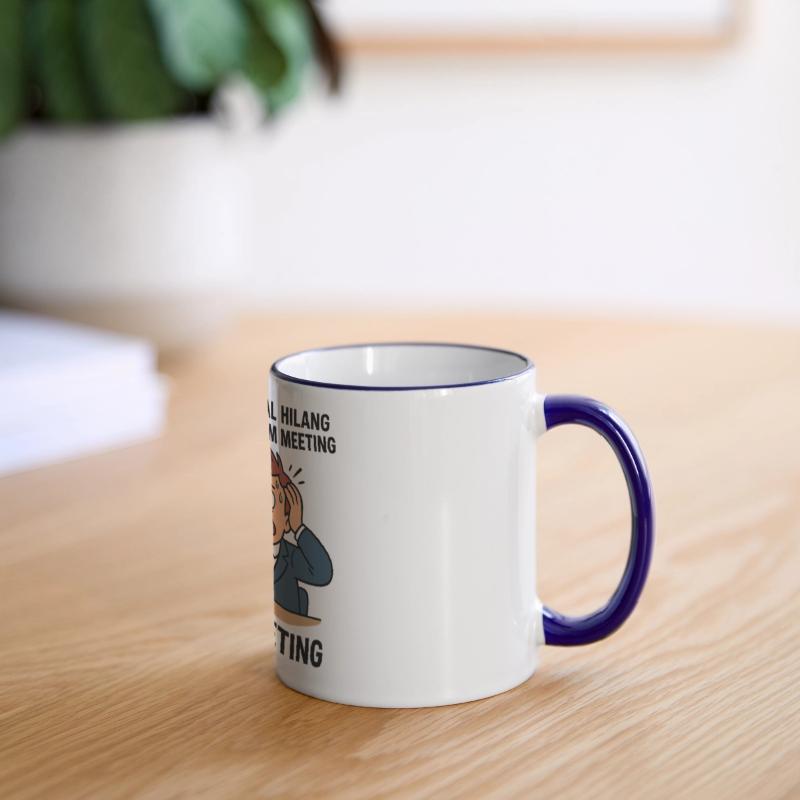 Stressful Video Conference Illustration