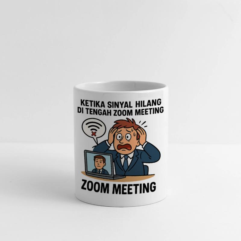 Stressful Video Conference Illustration