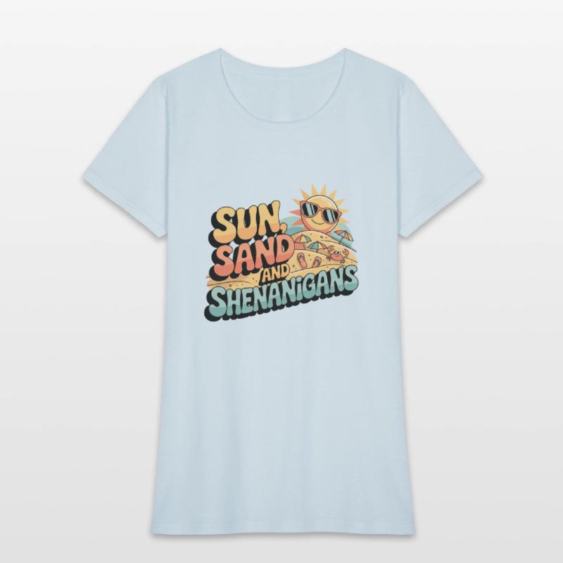 Sun Sand and Shenanigans Retro Beach