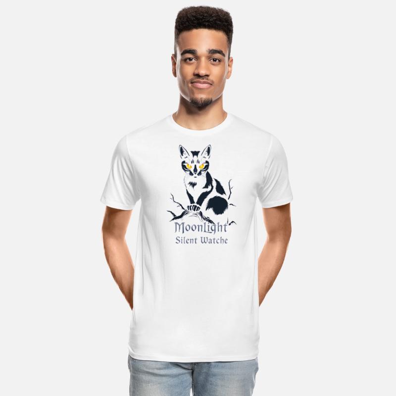 T shirt graphic featuring a black cat