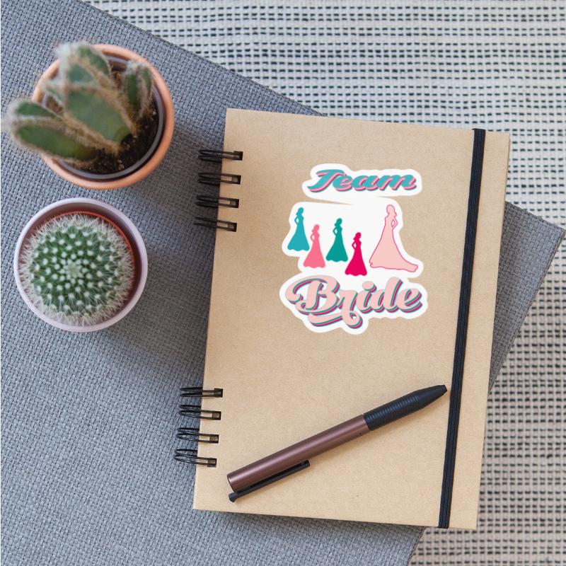 team bride silhouettes bachelorette party