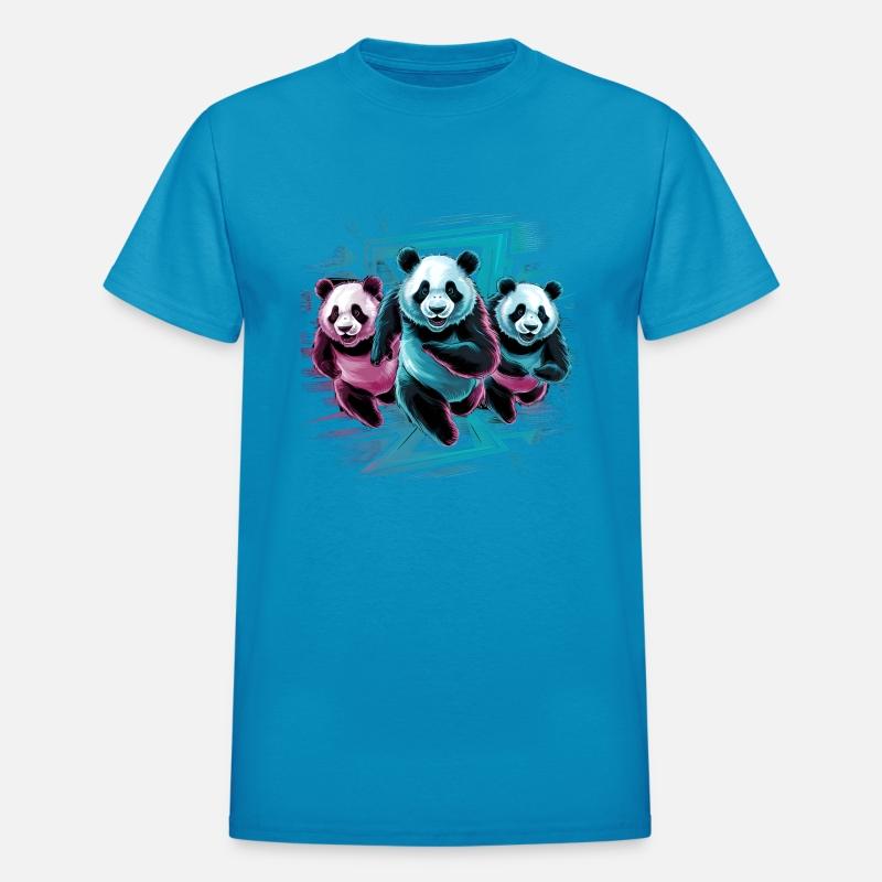 Team Player Three Big Panda Running