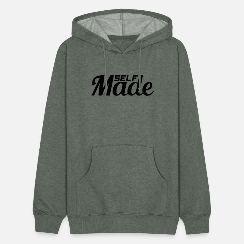 text successful shield logo rich self made man mil