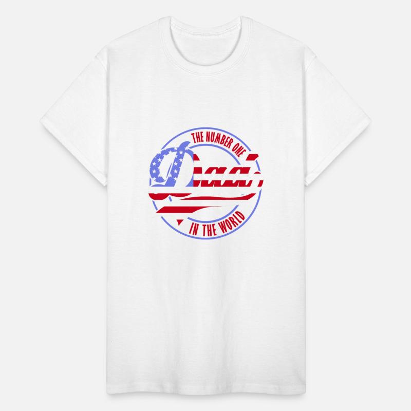 The Number One Dad Patriotic American Flag