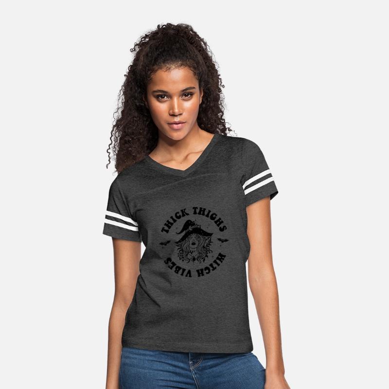 Thick Thighs Witchy Vibes Shirt, Halloween Girl