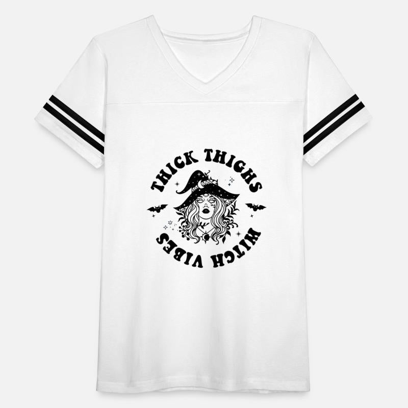 Thick Thighs Witchy Vibes Shirt, Halloween Girl