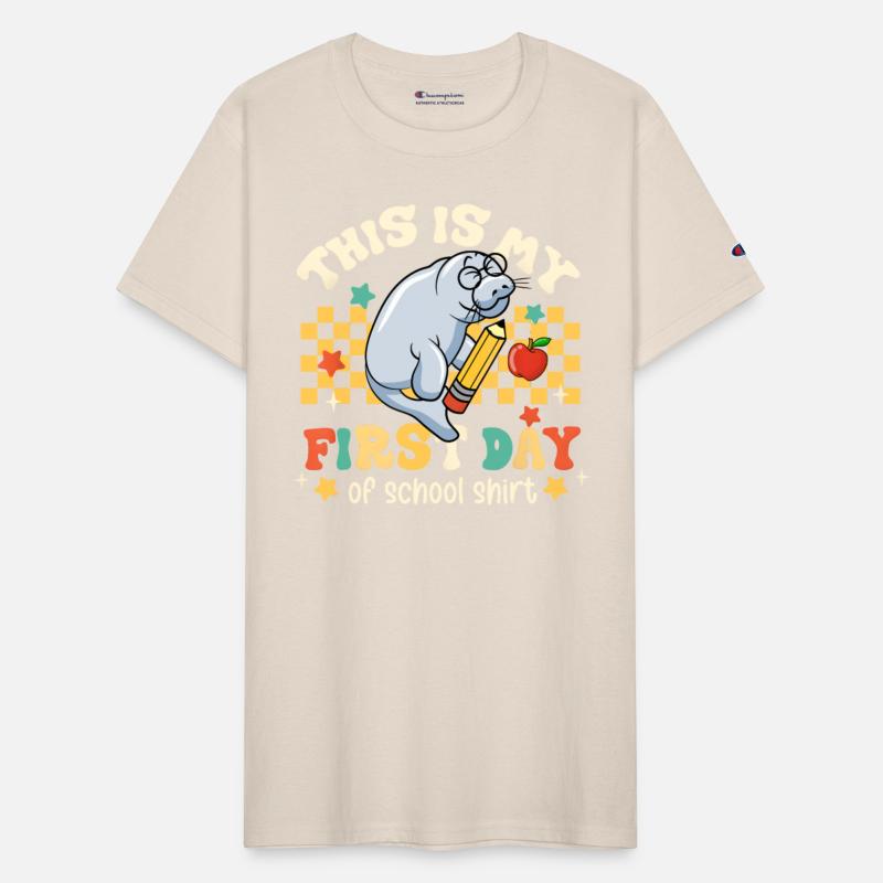 This Is My First Day Of School Funny Manatee Gifts