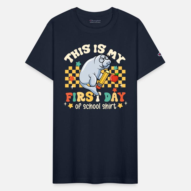 This Is My First Day Of School Funny Manatee Gifts