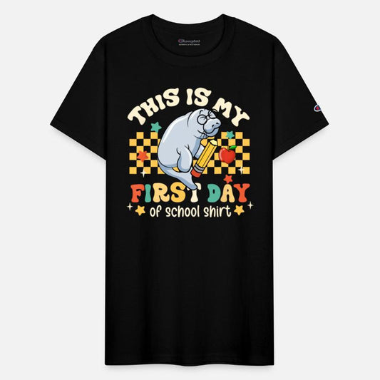 This Is My First Day Of School Funny Manatee Gifts