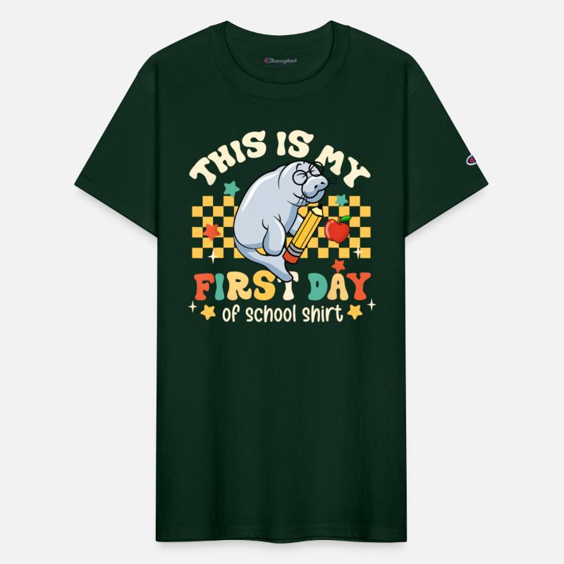 This Is My First Day Of School Funny Manatee Gifts