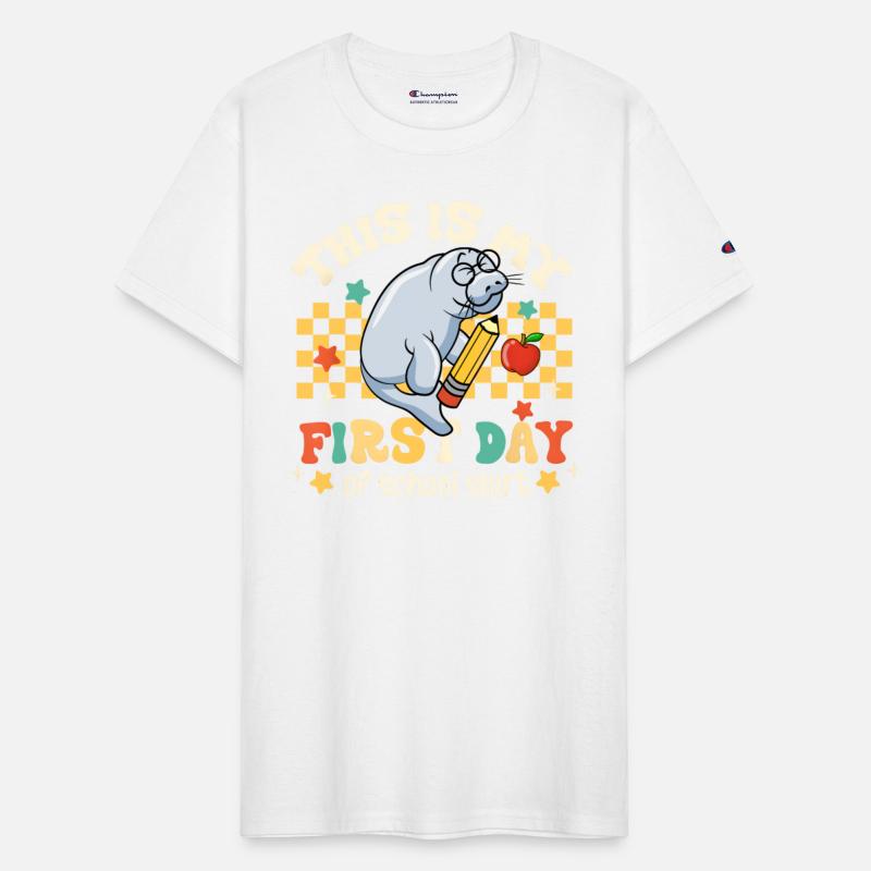 This Is My First Day Of School Funny Manatee Gifts