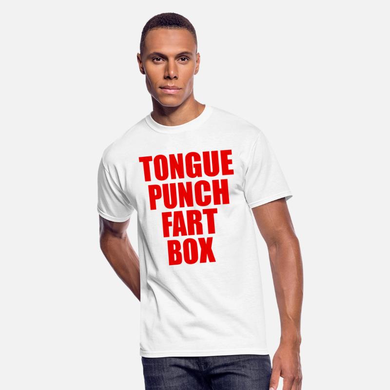 Tongue Punch Fart Box Funny Sexual Tshirt