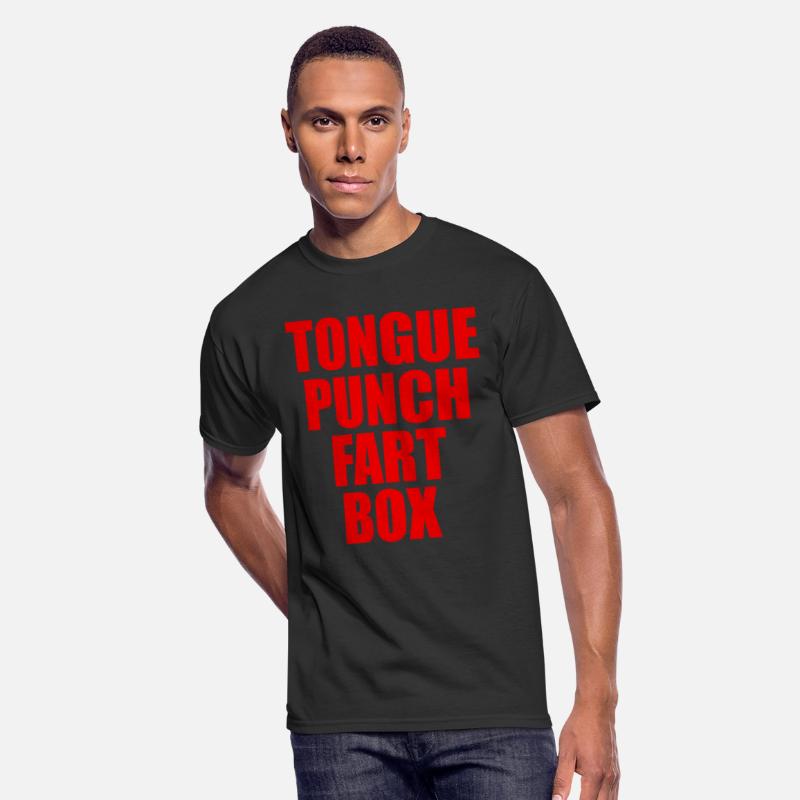 Tongue Punch Fart Box Funny Sexual Tshirt